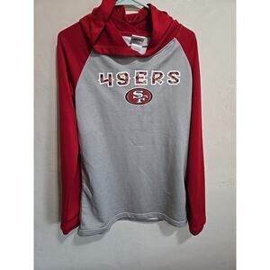 Sweatshirt San Francisco 49ers Boys Youth XXL Hoodie Hooded Football Red Gray